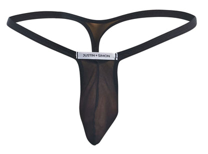 Bulge Black Mesh Thong - view 5