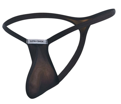 Bulge Black Mesh Thong - view 6