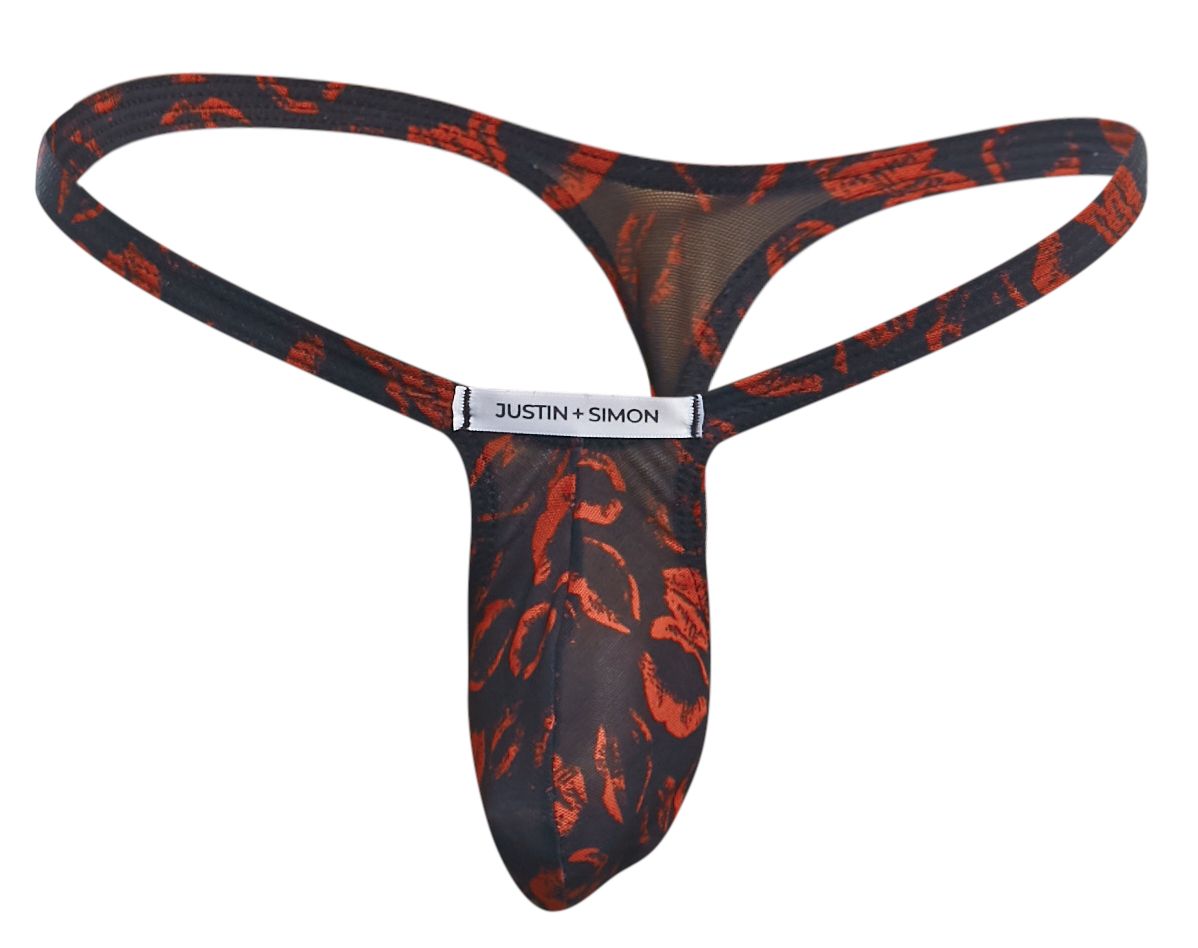 JUSTIN+SIMON Men's Underwear XSJBU02 Bulge Thongs Color Lips
