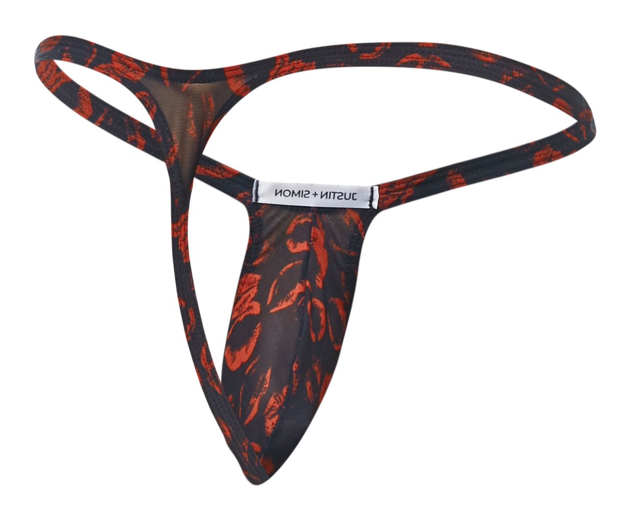 JUSTIN+SIMON Men's Underwear XSJBU02 Bulge Thongs Color Lips