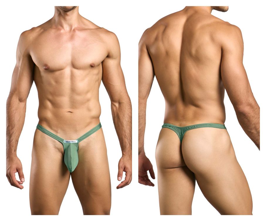 JUSTIN+SIMON Men's Underwear XSJBU02 Bulge Thongs Color New Green