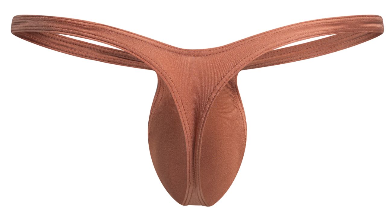 JUSTIN+SIMON Men's Underwear XSJBU02 Bulge Thongs Color Ochre