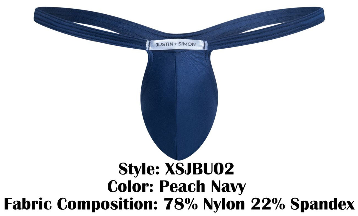 Bulge Peach Navy Thong - view 8