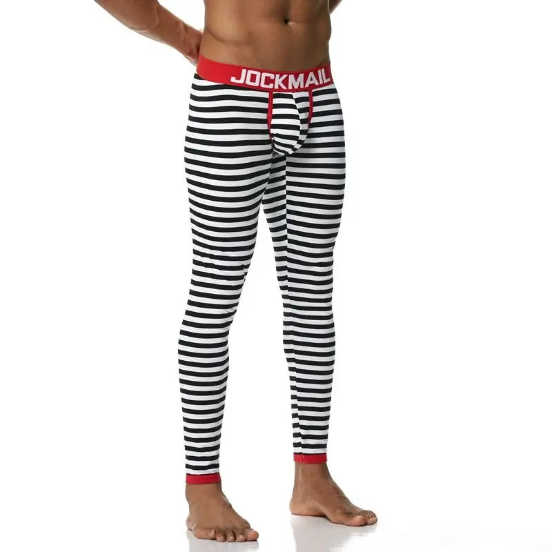 Jockmail B&W Stripes Long Johns