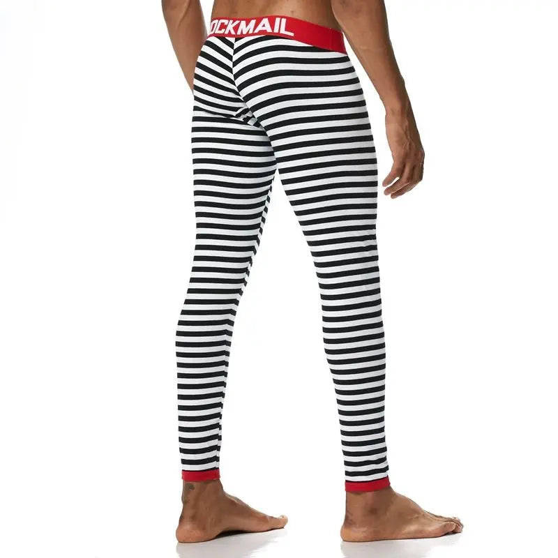 Jockmail B&W Stripes Long Johns