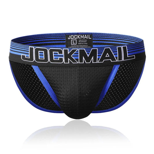 Jockmail Black Mesh Sport Brief