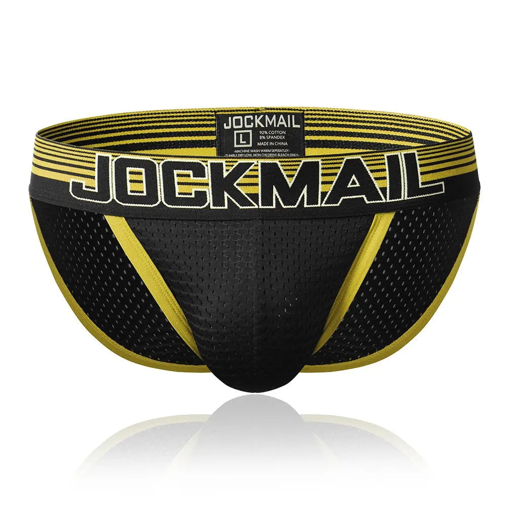 Jockmail Black Mesh Sport Brief