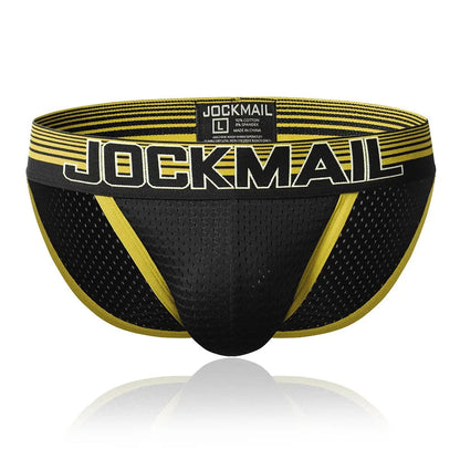 Jockmail Black Mesh Sport Brief