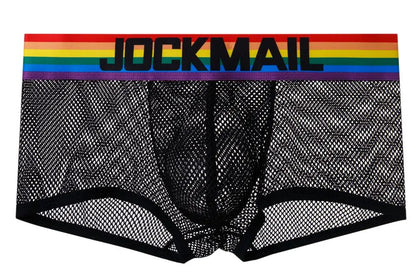 Jockmail Rainbow Mesh Trunks - view 1