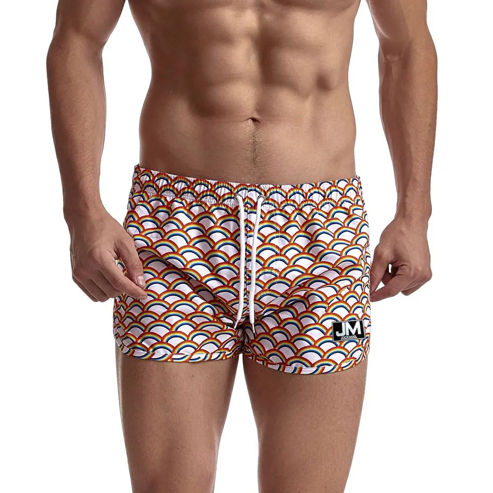 Jockmail Rainbow Party Show Swim Shorts