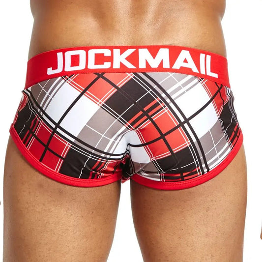 Jockmail Red Tartan Briefs