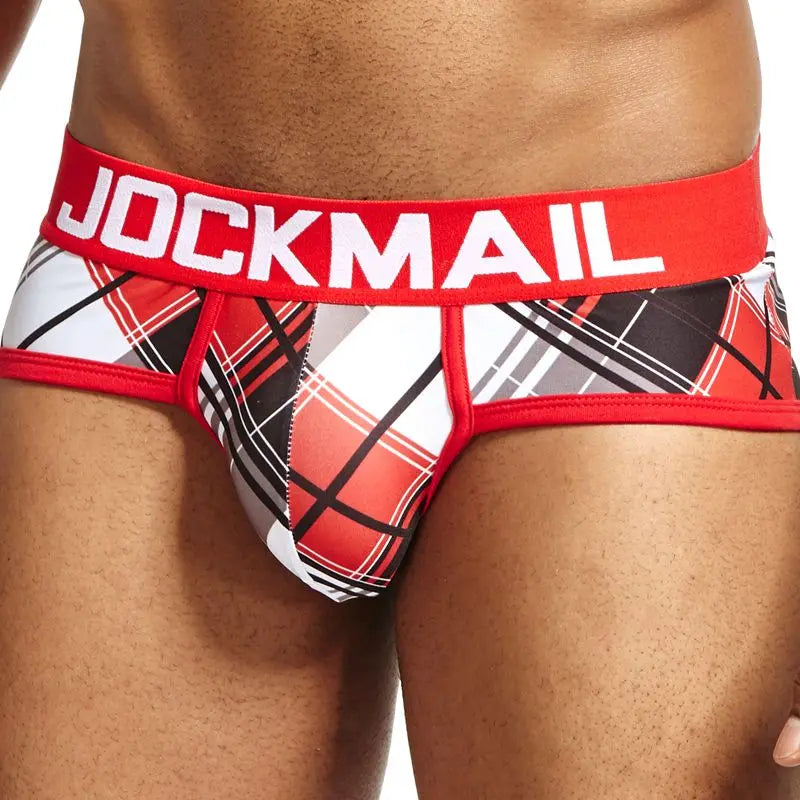Jockmail Red Tartan Briefs