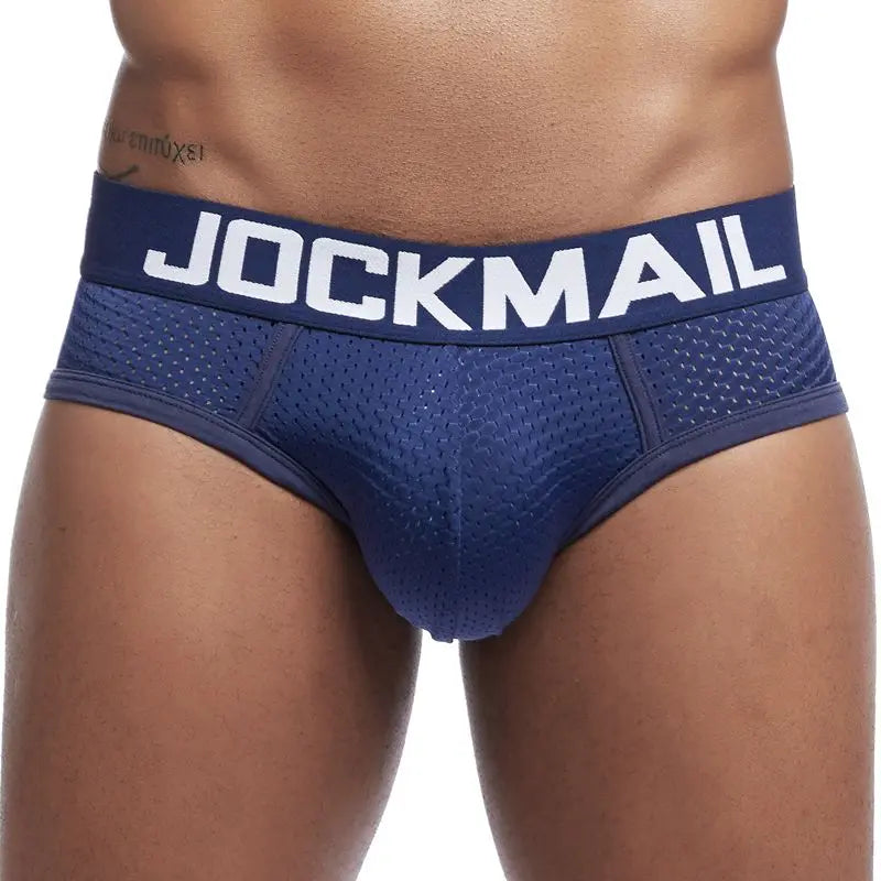 Jockmail Solid Mesh Briefs