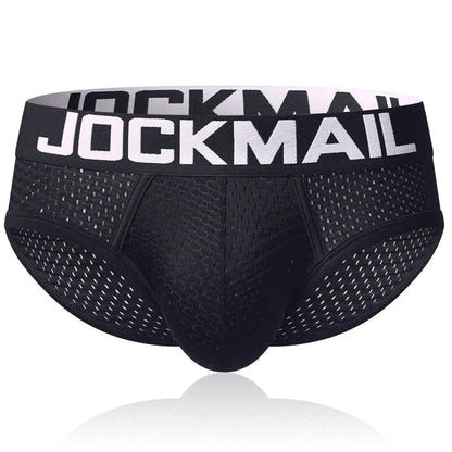 Jockmail Solid Mesh Briefs