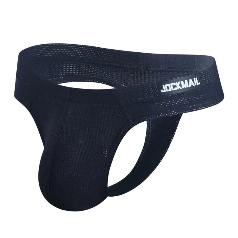 Jockmail Solid Mesh Thong