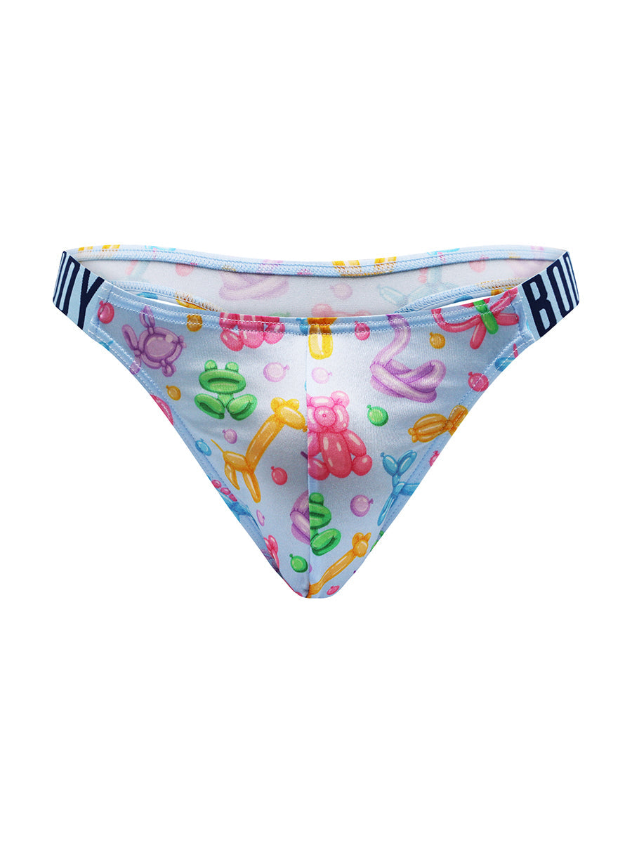 Luxe Satin Dual Logo Thong