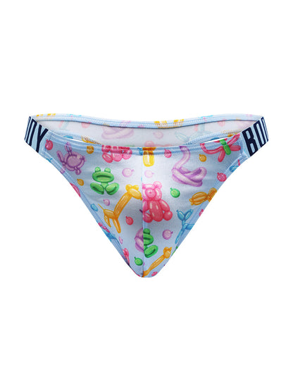 Luxe Satin Dual Logo Thong