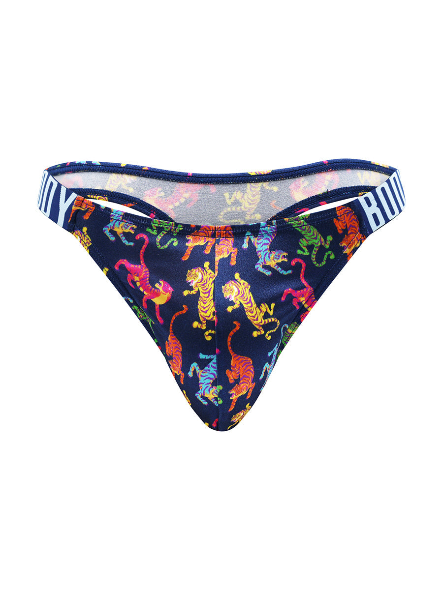 Luxe Satin Dual Logo Thong