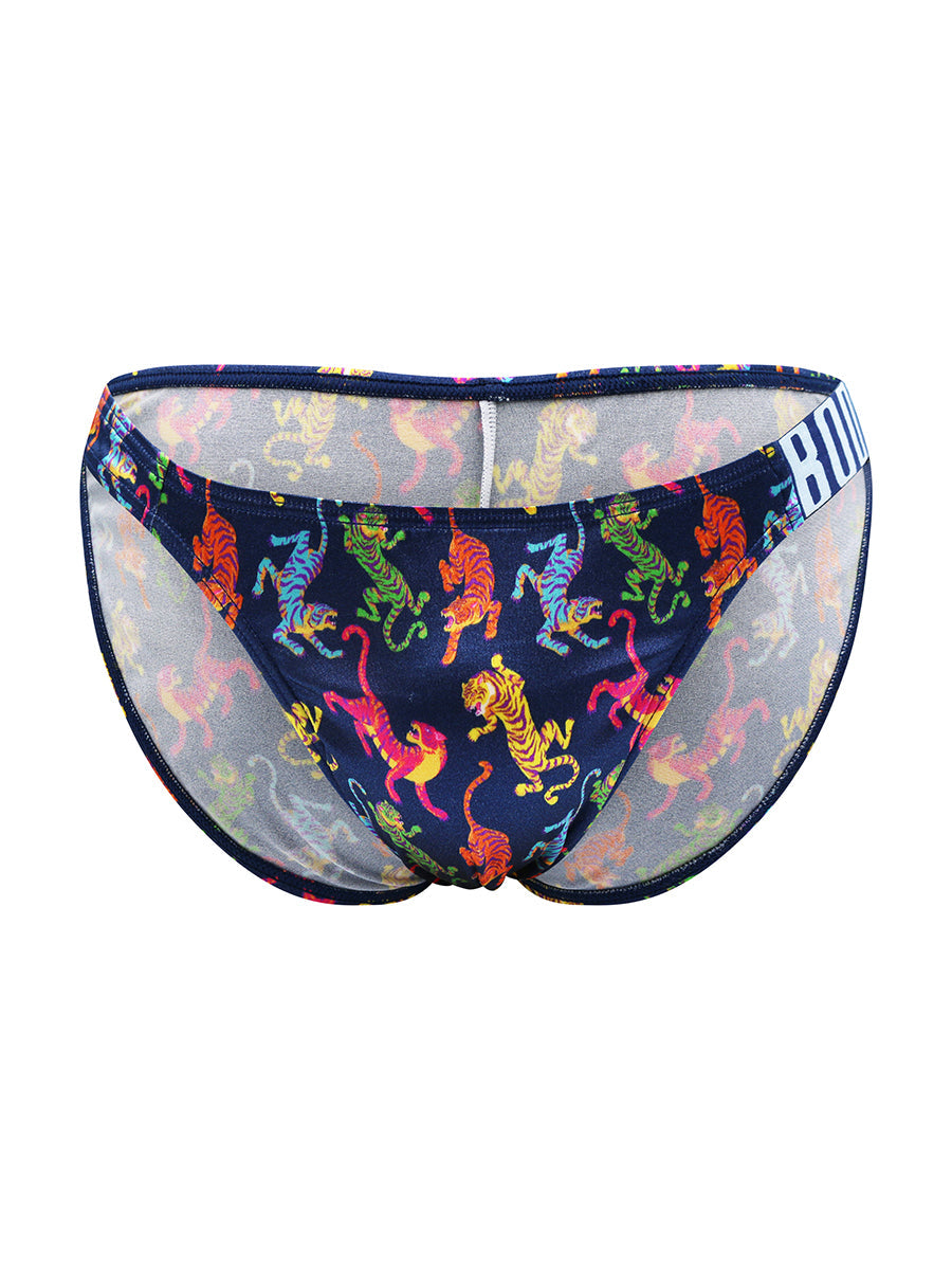 Luxe Satin Logo Strap Brief