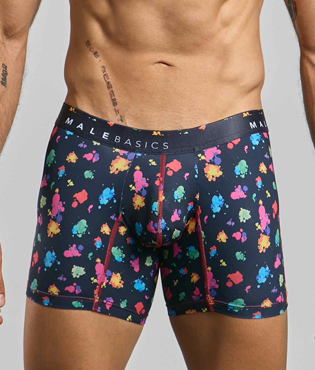 Malebasics Boxer Brief Hipster Black Splash | MEN Boxer Brief | Malebasics | OUTFAIR | OUTFAIR