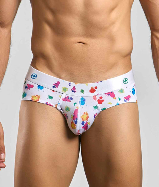 Malebasics New Hipster Brief White Splash | MEN Brief | Malebasics | OUTFAIR | OUTFAIR