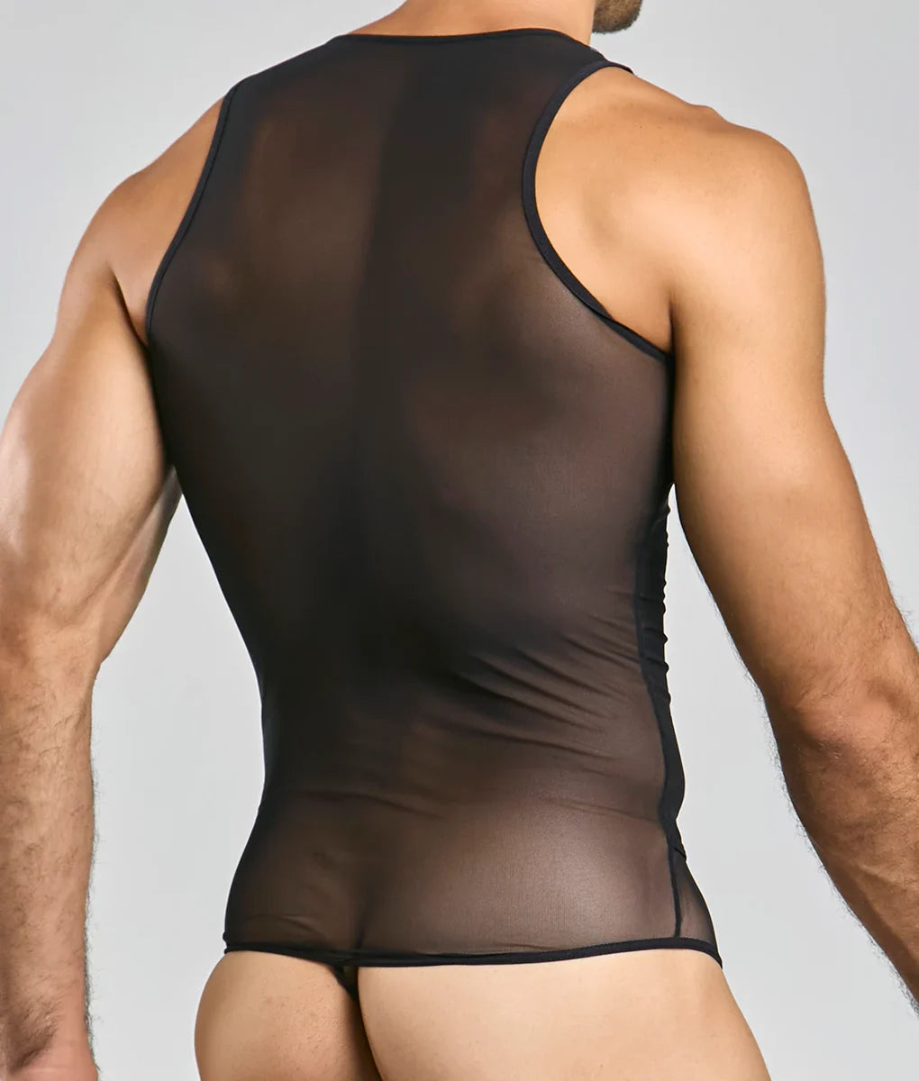 MOB Men's Sexy All Over Sheer Body | MEN Bodysuit | Malebasics | OUTFAIR | OUTFAIR