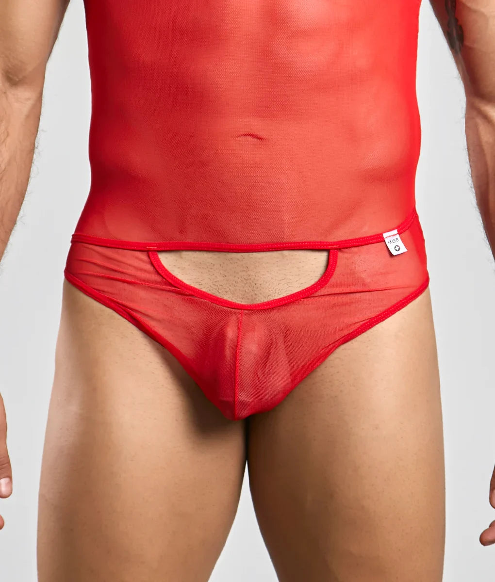 MOB Men's Sexy All Over Sheer Body | MEN Bodysuit | Malebasics | OUTFAIR | OUTFAIR