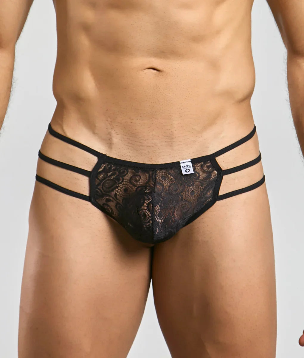 MOB Men's Lace Pouch Thong | MEN Thong | Malebasics | OUTFAIR | OUTFAIR