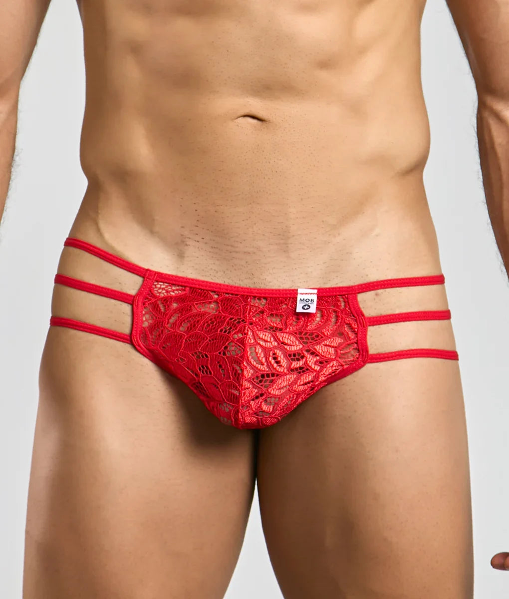 MOB Men's Lace Pouch Thong | MEN Thong | Malebasics | OUTFAIR | OUTFAIR