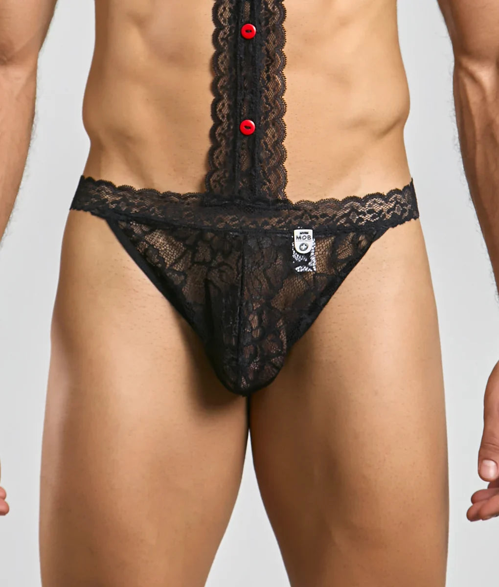 MOB Tuxedo Lace Thong | MEN Thong | Malebasics | OUTFAIR | OUTFAIR