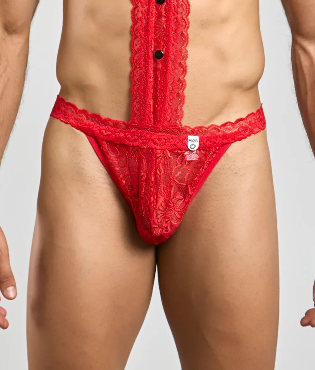 MOB Tuxedo Lace Thong | MEN Thong | Malebasics | OUTFAIR | OUTFAIR