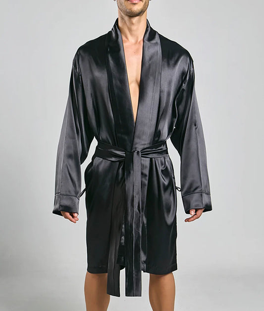 Malebasics Robe Satin | MEN Robe | Malebasics | OUTFAIR | OUTFAIR
