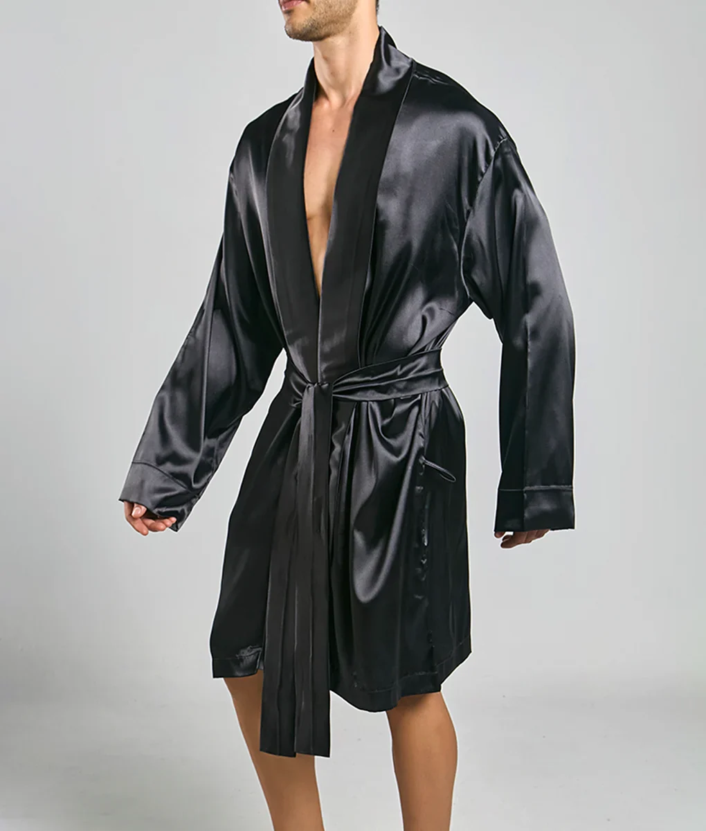 Malebasics Robe Satin | MEN Robe | Malebasics | OUTFAIR | OUTFAIR