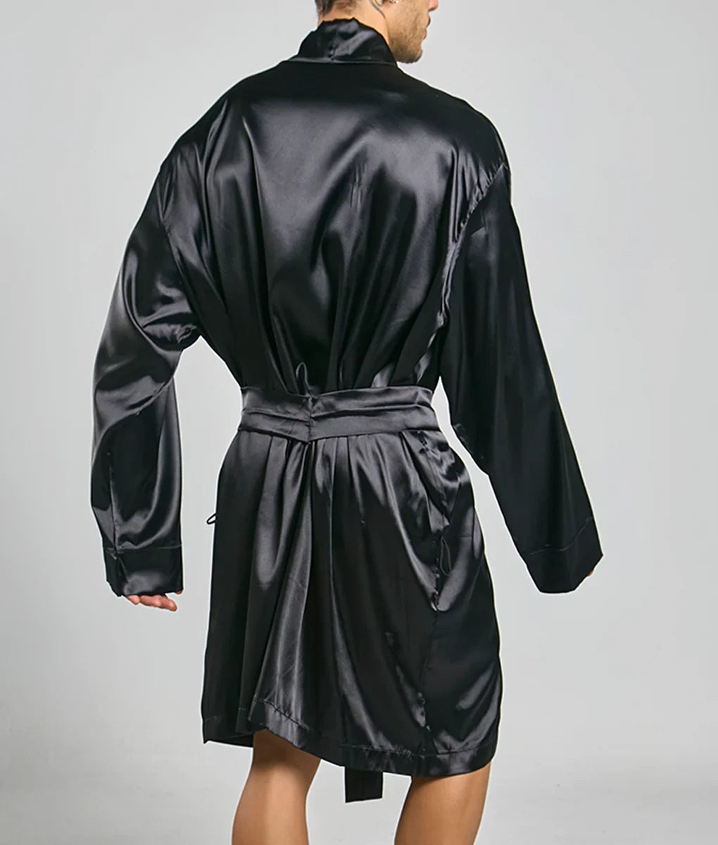 Malebasics Robe Satin | MEN Robe | Malebasics | OUTFAIR | OUTFAIR