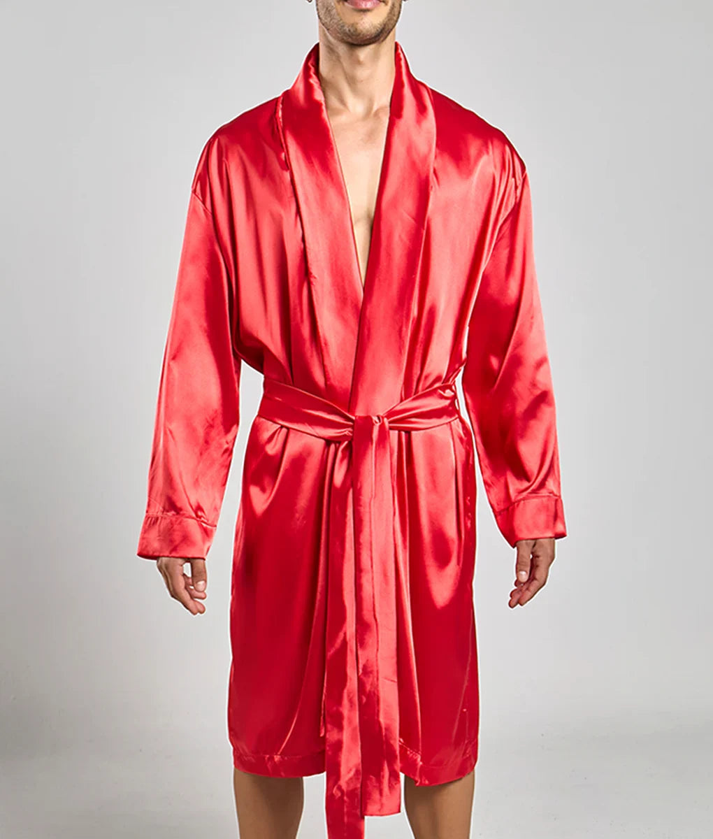 Malebasics Robe Satin | MEN Robe | Malebasics | OUTFAIR | OUTFAIR