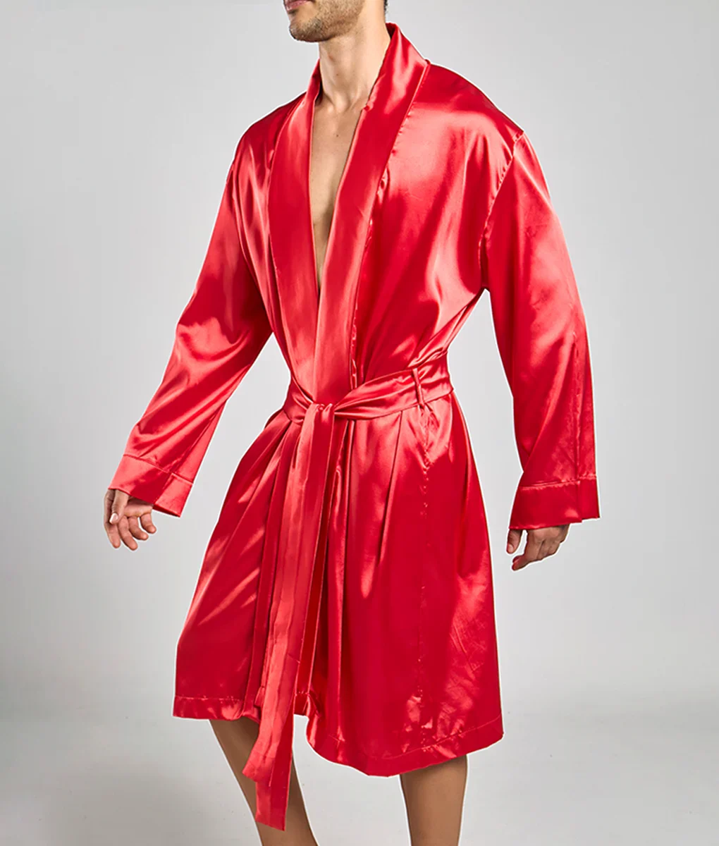 Malebasics Robe Satin | MEN Robe | Malebasics | OUTFAIR | OUTFAIR