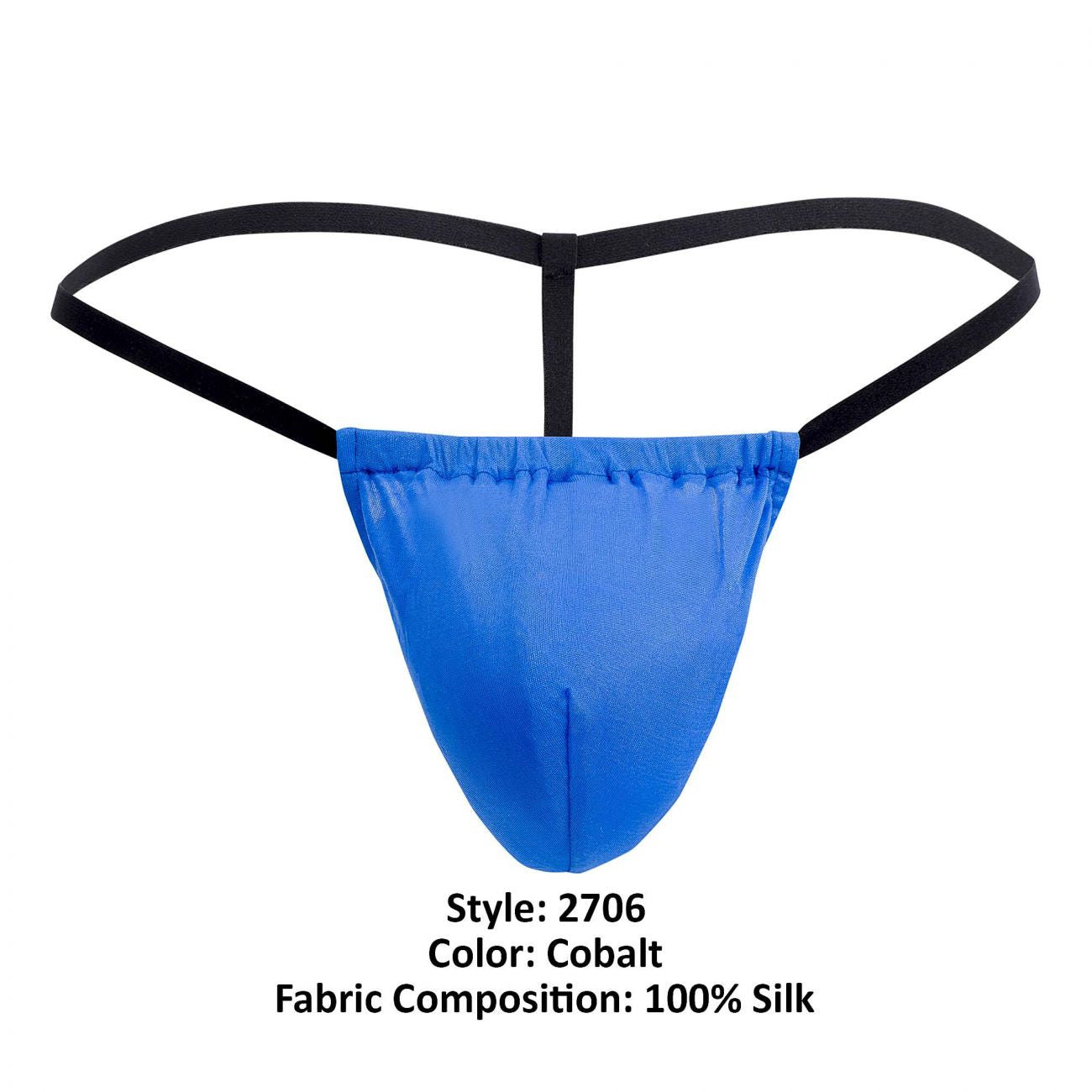 Magic Silk Men's Underwear 2706 Silk G-String Color Cobalt