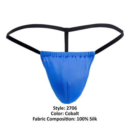 Magic Silk Men's Underwear 2706 Silk G-String Color Cobalt