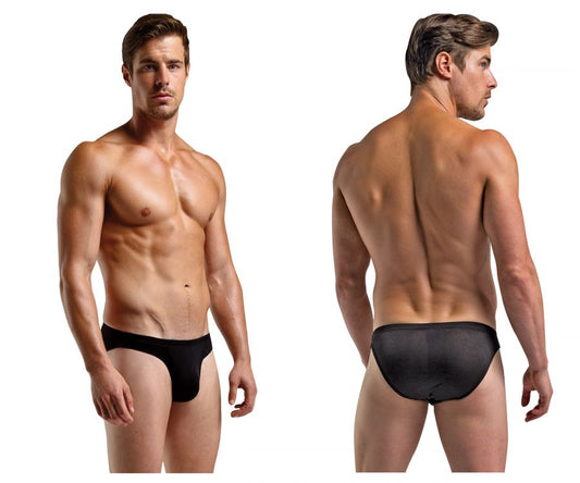 Magic Silk Men's Underwear 6606 Silk Briefs Color Black
