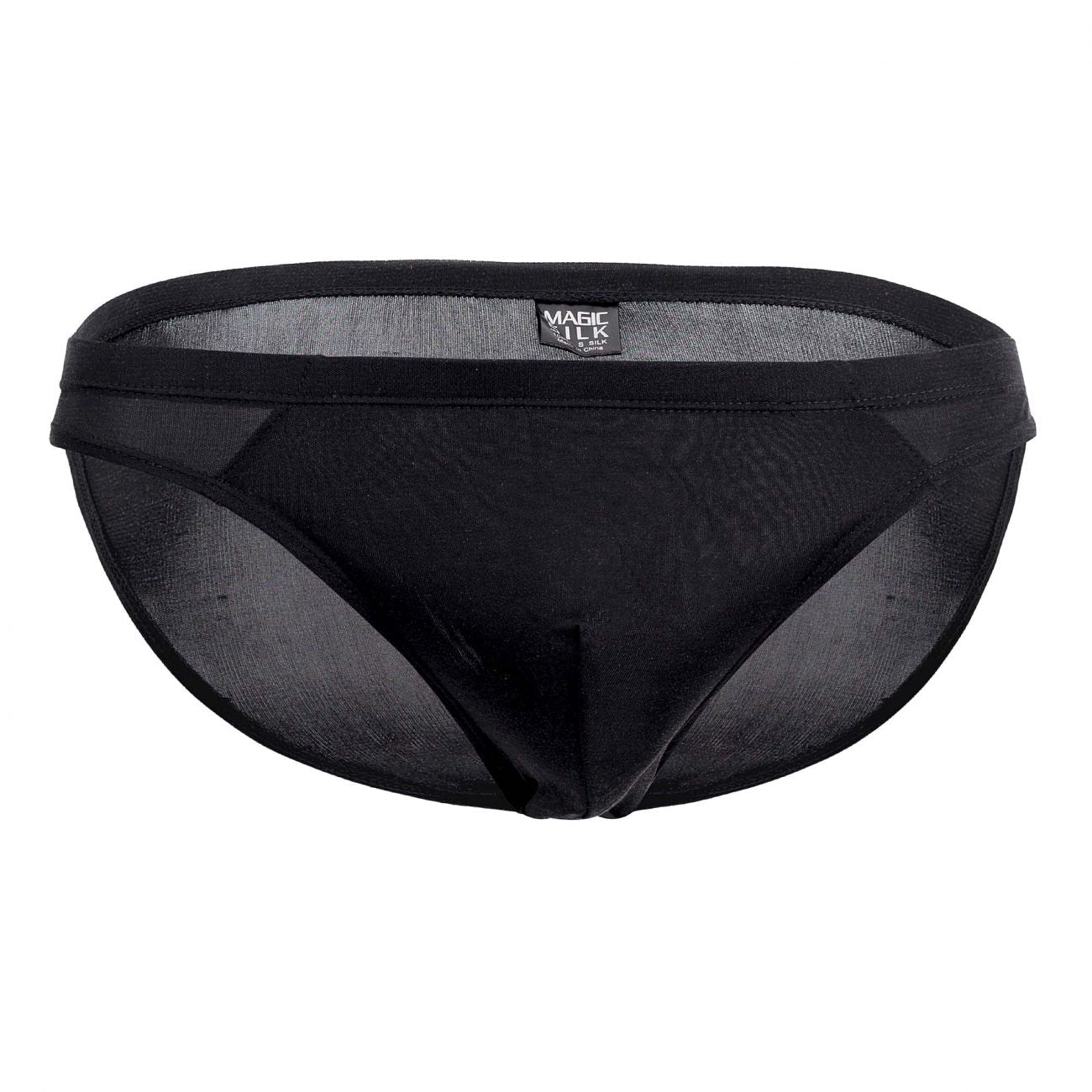 Magic Silk Men's Underwear 6606 Silk Briefs Color Black