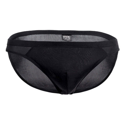 Magic Silk Men's Underwear 6606 Silk Briefs Color Black