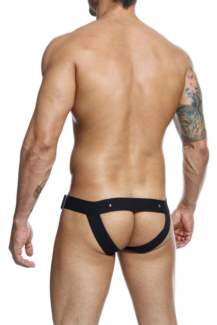 MaleBasics Men's Underwear DMBL01 DNGEON Cockring Jockstrap Color Black