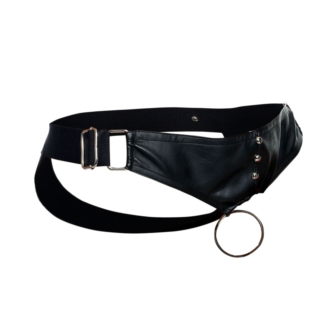 MaleBasics Men's Underwear DMBL01 DNGEON Cockring Jockstrap Color Black