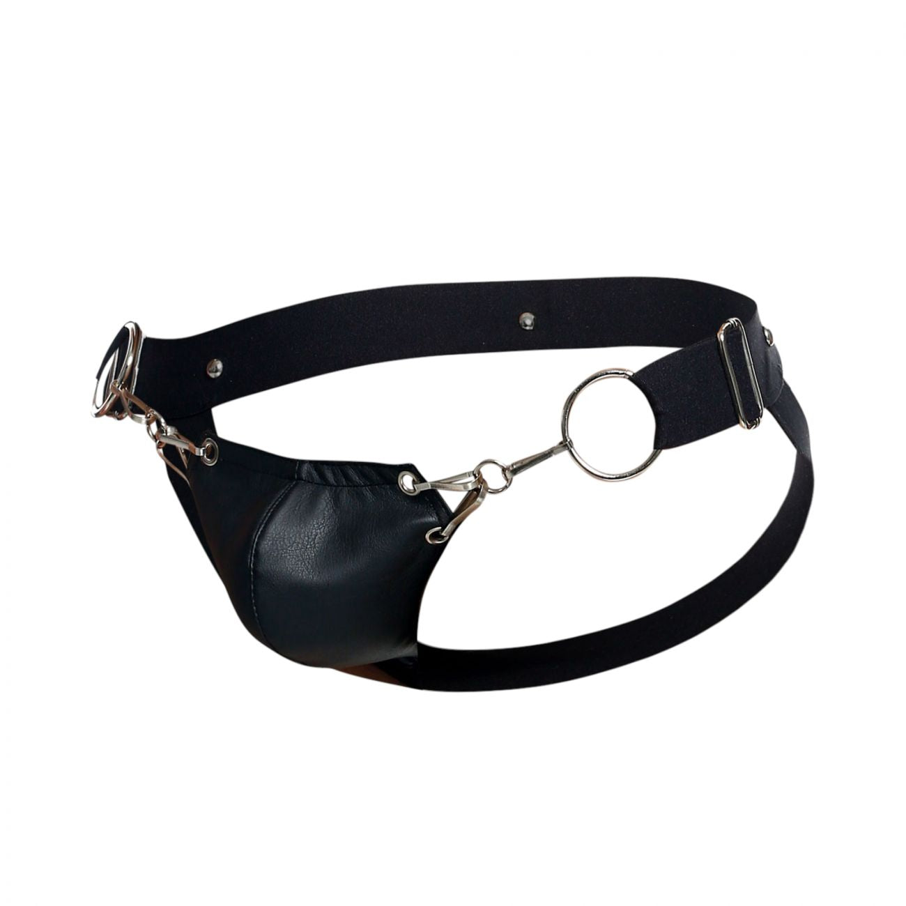MaleBasics Men's Underwear DMBL03 DNGEON Snap Jockstrap Color Black