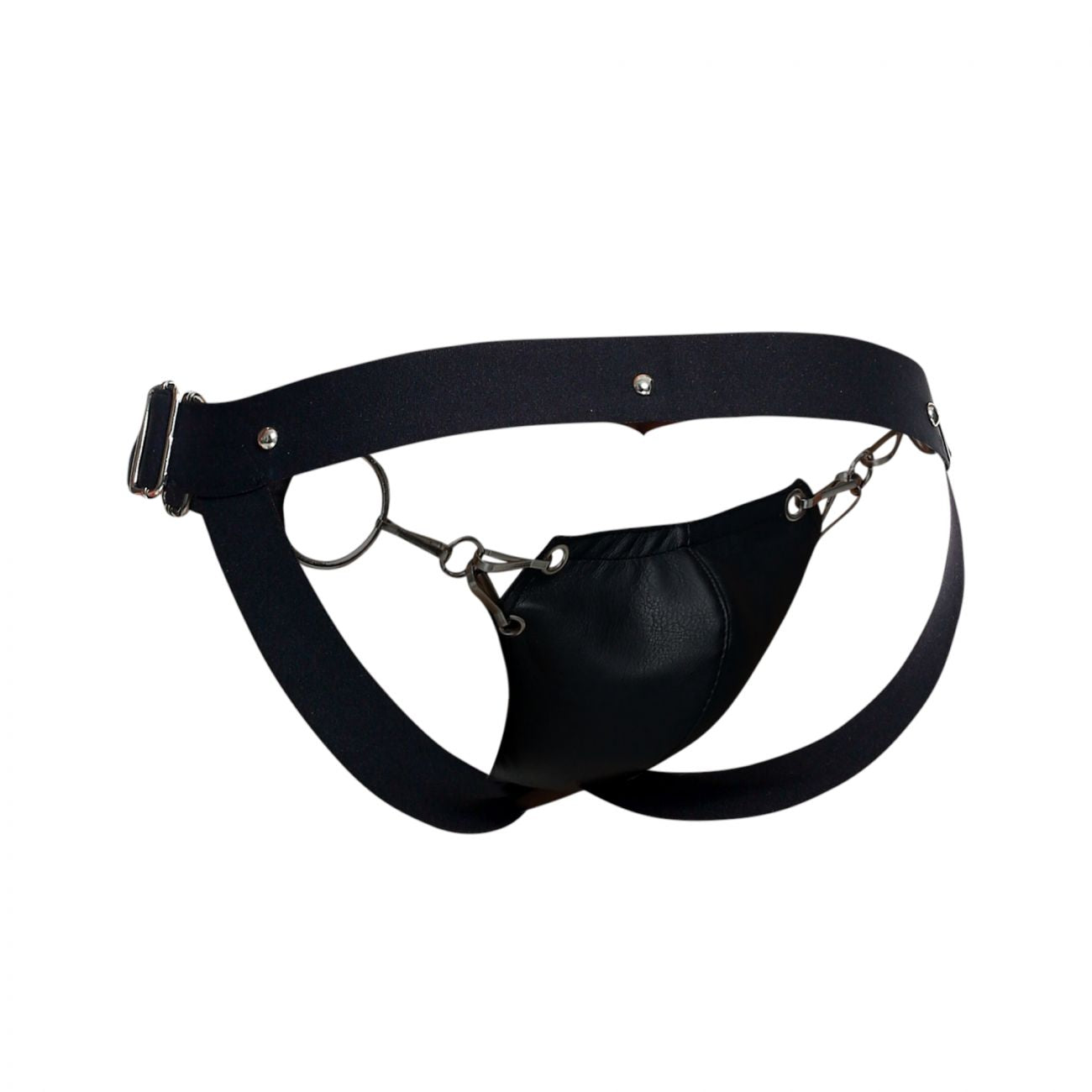 MaleBasics Men's Underwear DMBL03 DNGEON Snap Jockstrap Color Black