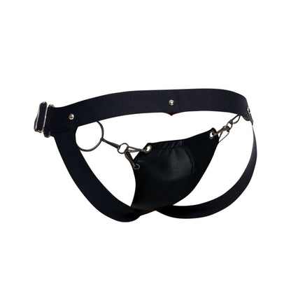 MaleBasics Men's Underwear DMBL03 DNGEON Snap Jockstrap Color Black