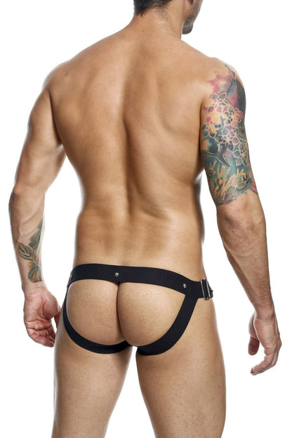 MaleBasics Men's Underwear DMBL03 DNGEON Snap Jockstrap Color Black