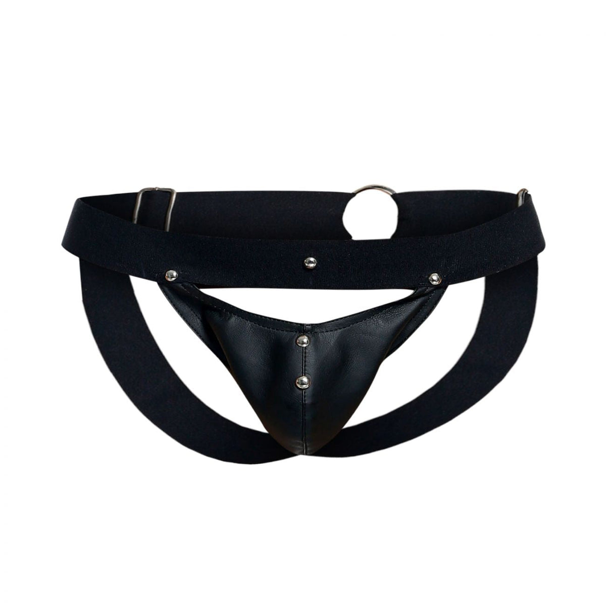 MaleBasics Men's Underwear DMBL04 DNGEON Peakaboo Jockstrap Color Black