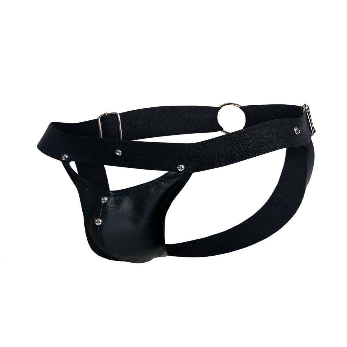 MaleBasics Men's Underwear DMBL04 DNGEON Peakaboo Jockstrap Color Black