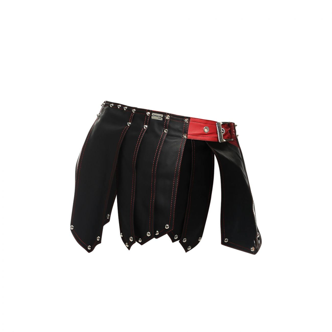 MaleBasics Men's Lingerie DMBL10 DNGEON Roman Skirt Color Black-Red